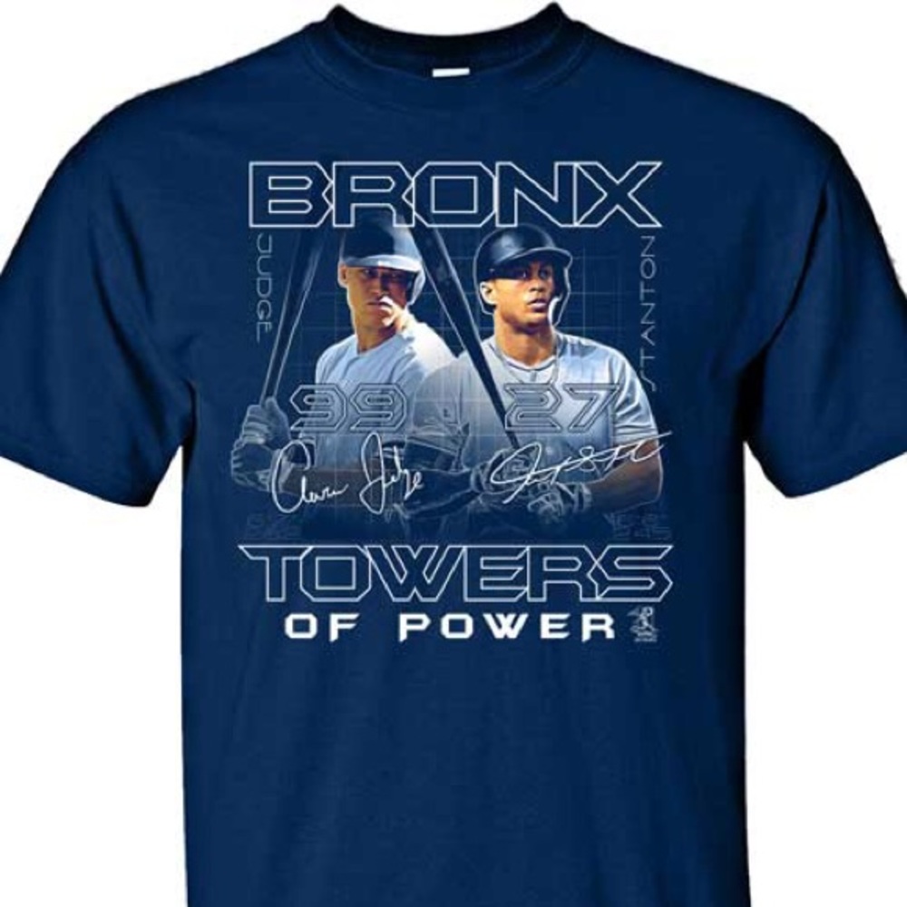 Bronx Towers Of Power Yankees Mens S/S Tee Shirt
